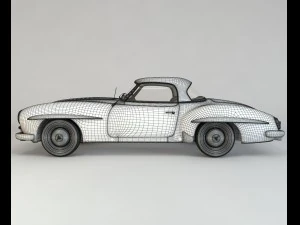 mercedes 190sl coupe 3D Model