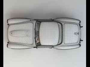 mercedes 190sl coupe Modello 3D