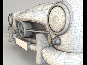 mercedes 190sl coupe Modello 3D