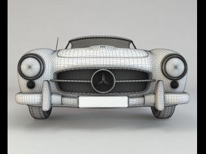 mercedes 190sl coupe Modello 3D
