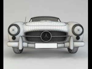 mercedes 190sl coupe 3D Model