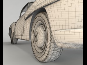 mercedes 190sl coupe Modello 3D
