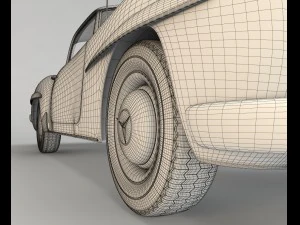 mercedes 190sl coupe 3D Model