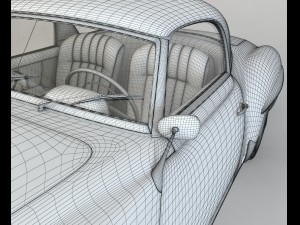 mercedes 190sl coupe Modello 3D
