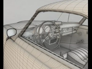 mercedes 190sl coupe 3D Model