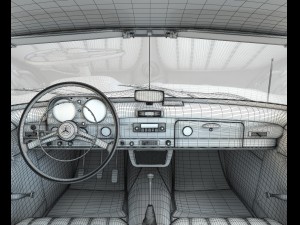 mercedes 190sl coupe Modello 3D