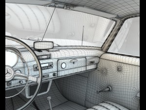 mercedes 190sl coupe Modello 3D