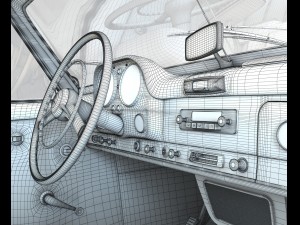 mercedes 190sl coupe Modello 3D