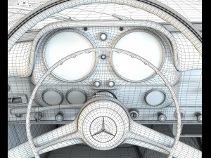 mercedes 190sl coupe Modello 3D