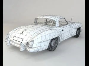 mercedes 190sl coupe 3D Model