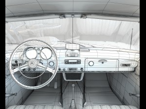 mercedes 190sl coupe Modello 3D