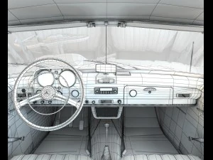 mercedes 190sl coupe 3D Model