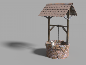 medieval well 3Dモデル