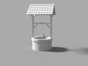 medieval well 3D 모델