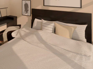 bedroom pouff 3D Model