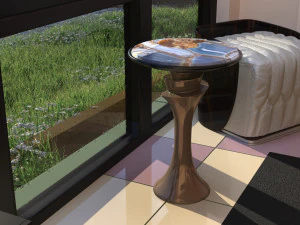 bedroom pouff 3D Model