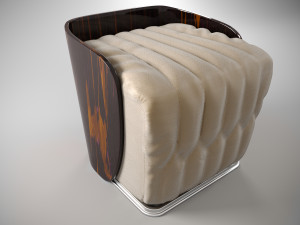 bedroom pouff 3D Модель