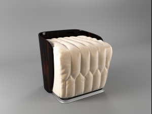 bedroom pouff Modèle 3D