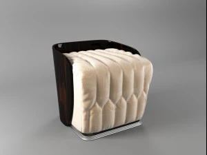 bedroom pouff 3D Model