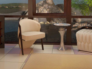 bedroom pouff 3D Model