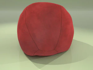 armchair leather bean bag 3D Model