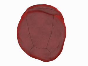 armchair leather bean bag Modello 3D