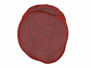 armchair leather bean bag 3D Model