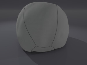 armchair leather bean bag Modello 3D