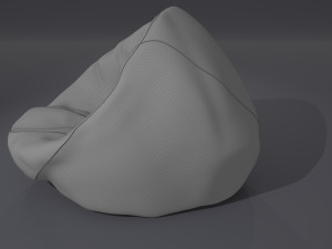 armchair leather bean bag Modello 3D