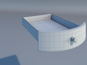 round table wood varnish 3D Model