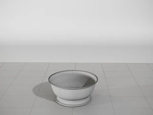 vase metall and glass v1 3D Model