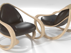 rocking armchair move-lw-brl Modèle 3D