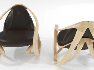 rocking armchair move-lw-brl 3D Model
