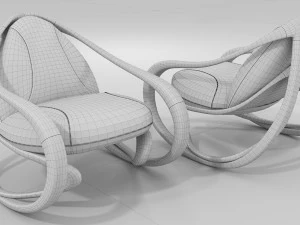 rocking armchair move-lw-brl 3D Model