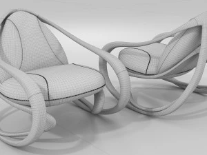 rocking armchair move-lw-brl 3D Model