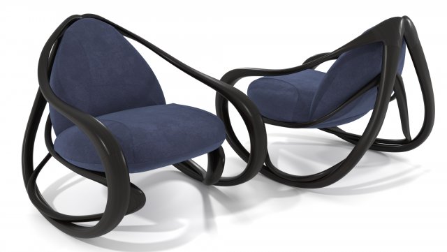 rocking armchair move-drw-blv 3D Model .c4d .max .obj .3ds .fbx .stl .blend 
