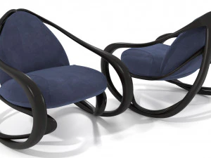 rocking armchair move-drw-blv 3D Model