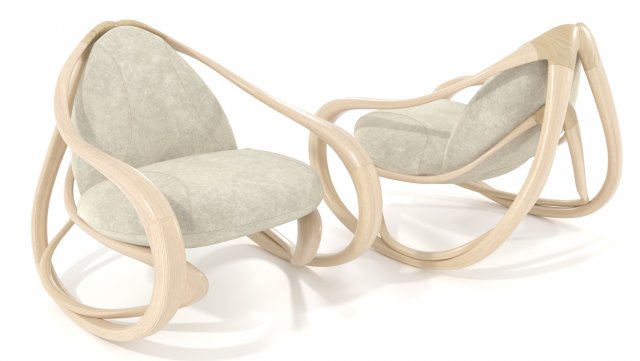 rocking armchair move-lw-lbv 3D Model .c4d .max .obj .3ds .fbx .stl .blend 