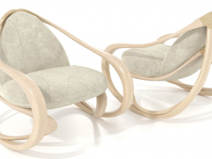 rocking armchair move-lw-lbv 3D मॉडल