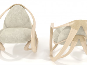 rocking armchair move-lw-lbv 3D Model