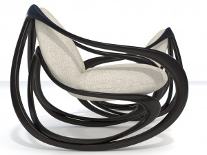 rocking armchair move-dw-lfab 3D 모델