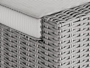 rattan chair2020 3D मॉडल