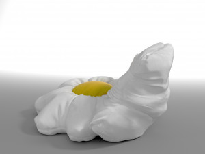 chamomile bean bag Model 3D