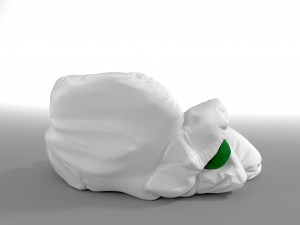 chamomile bean bag Model 3D