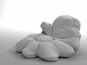 chamomile bean bag Model 3D
