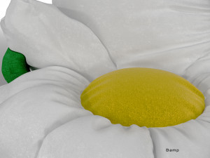 chamomile bean bag Model 3D