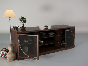 cupboard-bookcase v5 3D मॉडल