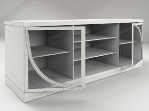 cupboard-bookcase v5 3D मॉडल