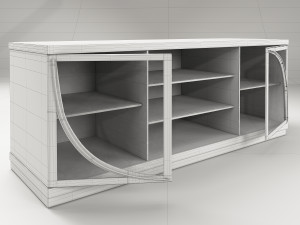 cupboard-bookcase v5 3D मॉडल