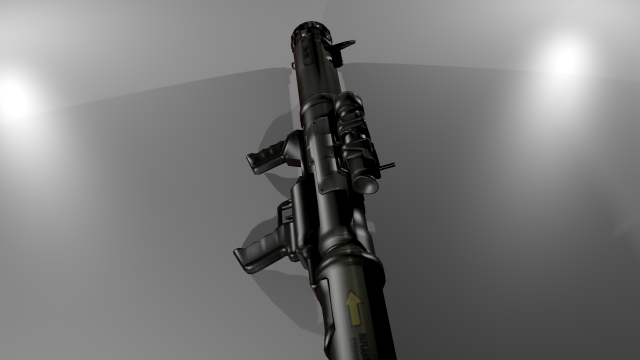 rocket launcher Model 3D .c4d .max .obj .3ds .fbx .stl .blend 